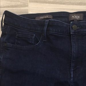 EUC NYDJ Sheri Slim Dark Wash Size 16